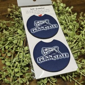 Penn State Blue Car Coasters